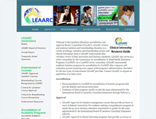 Tablet Screenshot of leaarc.org